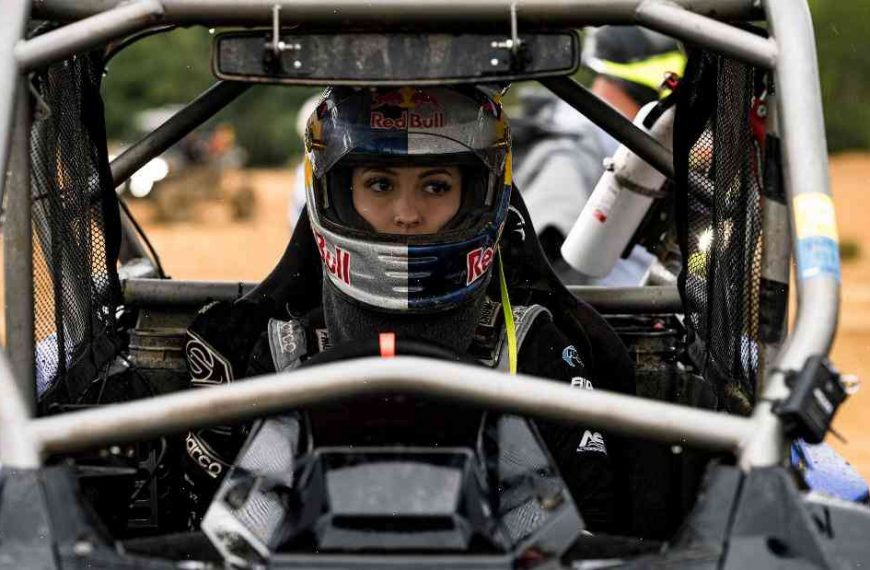 London off-road racer has the legs of an Olympian – and the whole body of a pregnant lady